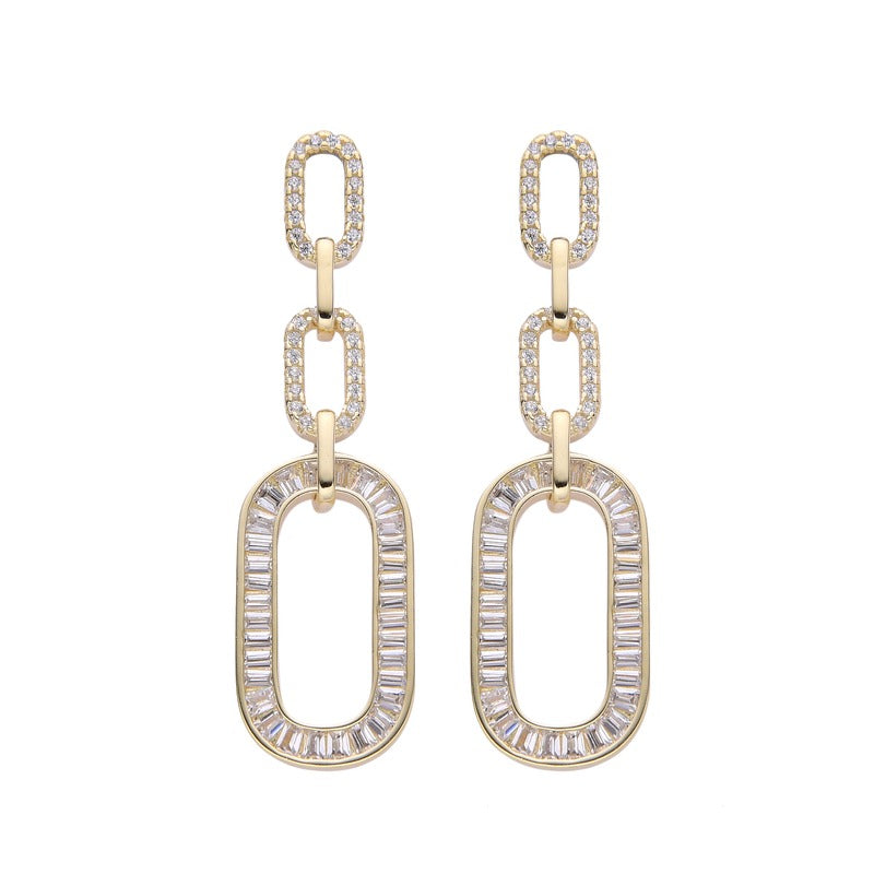 Aretes Fiesta Bañado en Oro amarillo