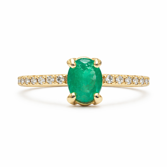 Anillo Esmeralda Clásica 0.4 ct