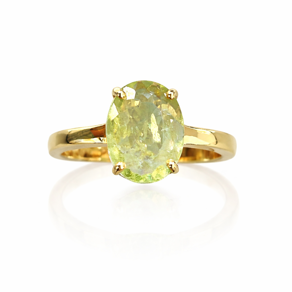 Anillo Paraíba Yellow Green 1.88 ct