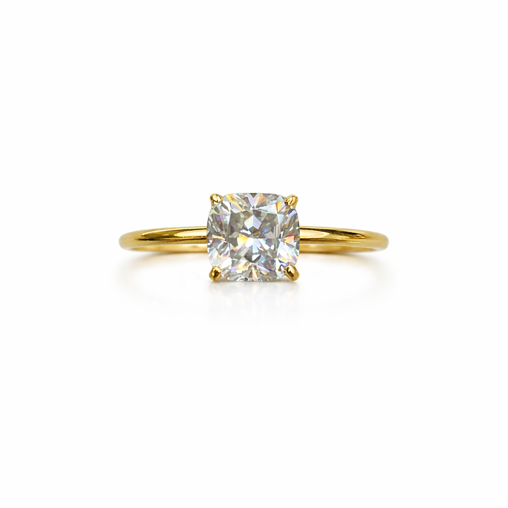 Anillo Solitario Cushion 1.065 ct