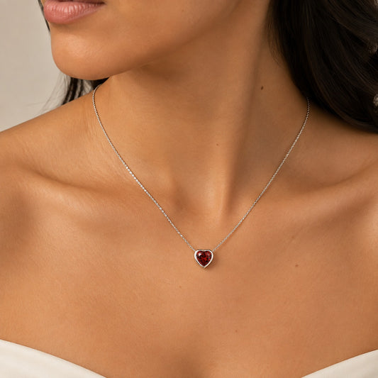 Dije de Corazón 7mm - incluye cadena