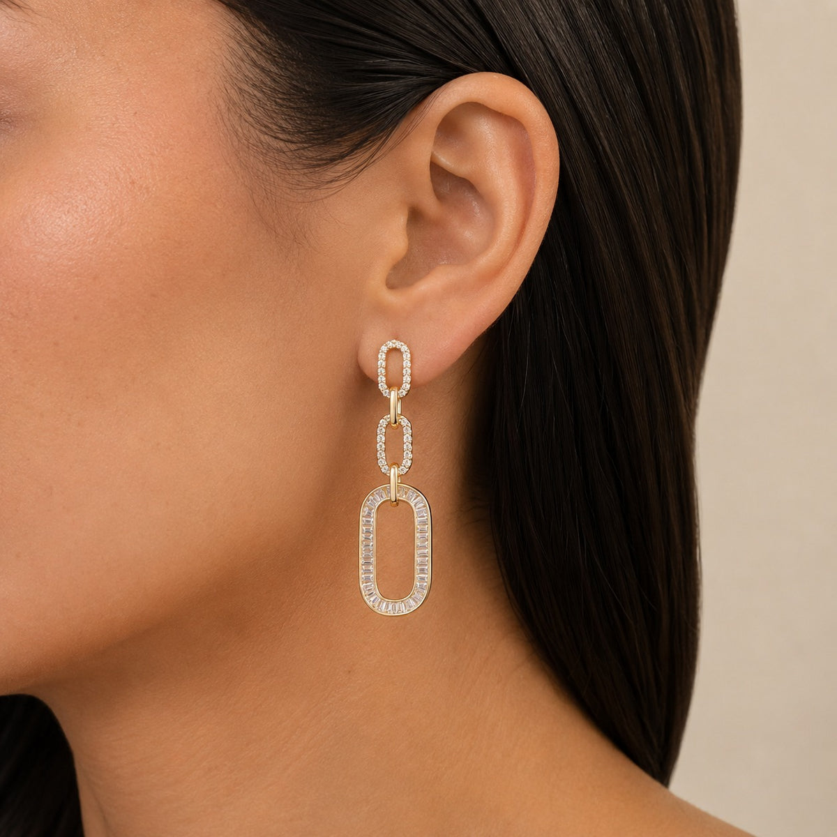 Aretes Fiesta Bañado en Oro amarillo